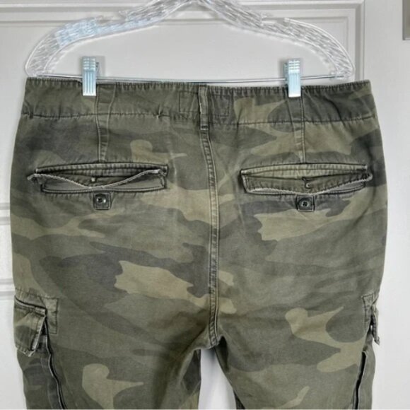 Abercrombie‎ Fitch Rustin Athletic Slim Cargo Pants Green Camo 32 x 30 *see note - Picture 6 of 11